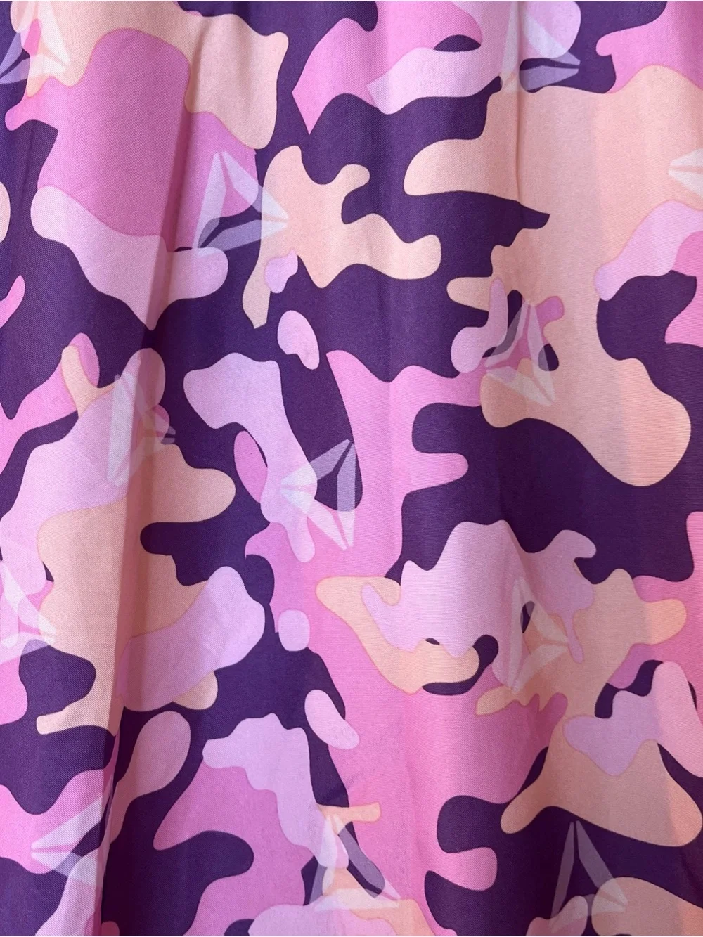 Reebok Girl’s Pink Purple Camo Half-Zip Pullover Jacket Sz 14/16 XL